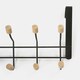 image 7 of OHS Over Door 10 Hooks Coat Hanger Wood Organiser Space Saving Home Storage Rail