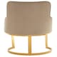 image 4 of Interiors by Premier Beige Velvet Dining Chair, Easy to Care Office Chair, Adjustable Indoor Velvet Dining chair