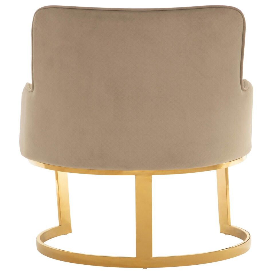 image 1 of Interiors by Premier Beige Velvet Dining Chair, Easy to Care Office Chair, Adjustable Indoor Velvet Dining chair