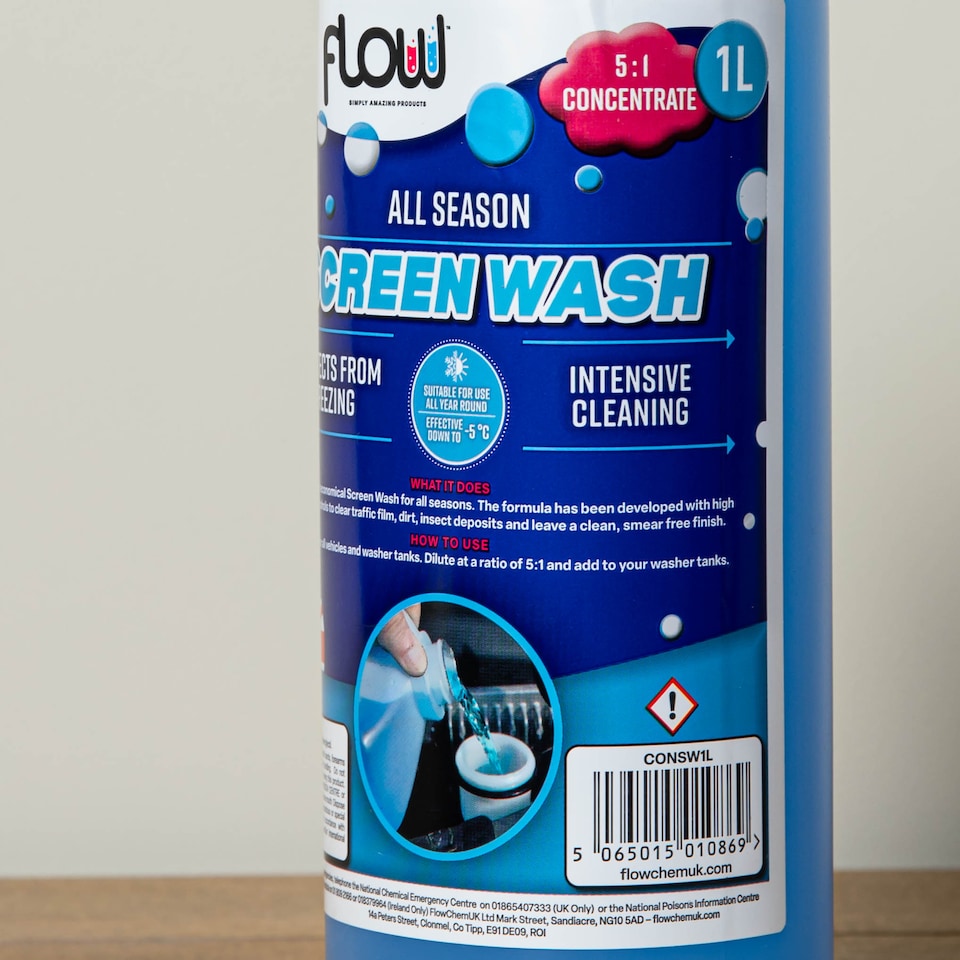 image 1 of 1 Litre All Season Smear Free Windscreen Wash Concentrate For all Vehicles