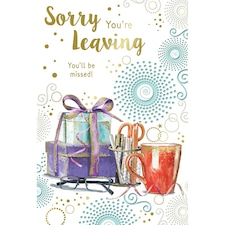 Sorry You're Leaving You'll be Missed Celebrity Style Greeting Card