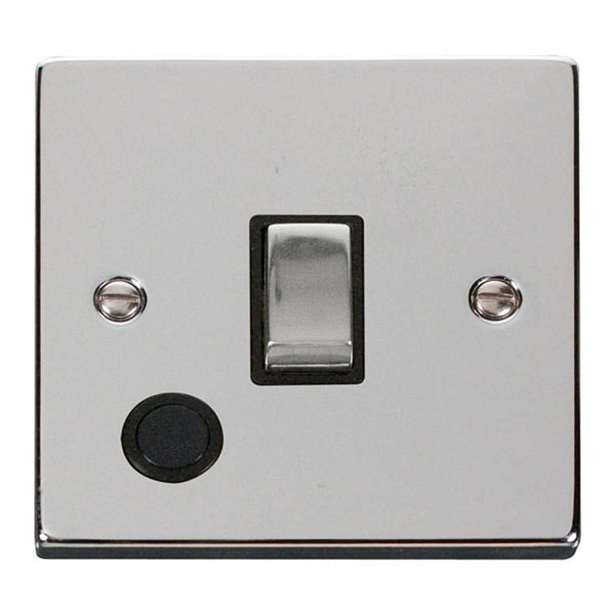 SE HOME Polished Chrome 1 Gang 20A Ingot DP Switch With Flex Chrome Polished Chrome