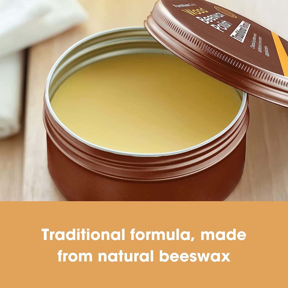 image 1 of Clear Beeswax Polish for Wood & Furniture - 200ml - Natural Beeswax for All Types and Colours - Wooden Furniture Polish to Protect & Enhance Any Wooden Surface