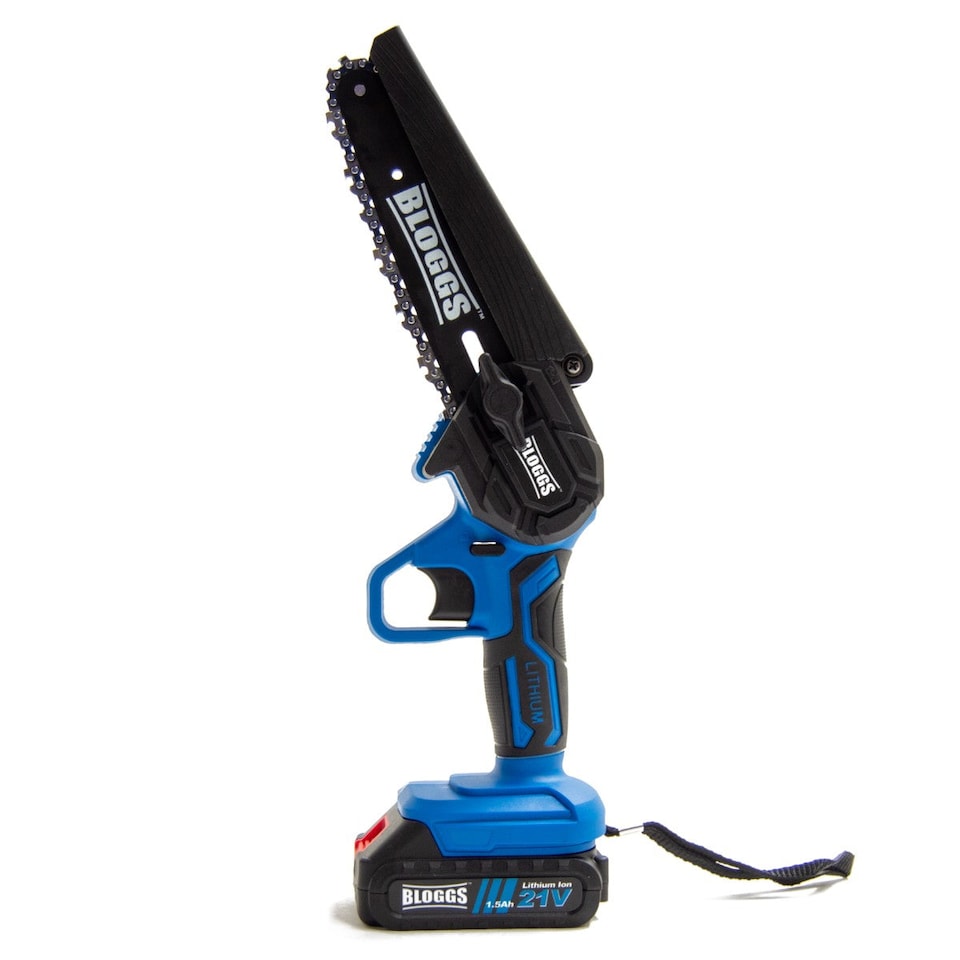 image 1 of Bloggs Cordless Pruning Chainsaw, 21V, One-Handed Branch Trimming, 6-inch Bar Length