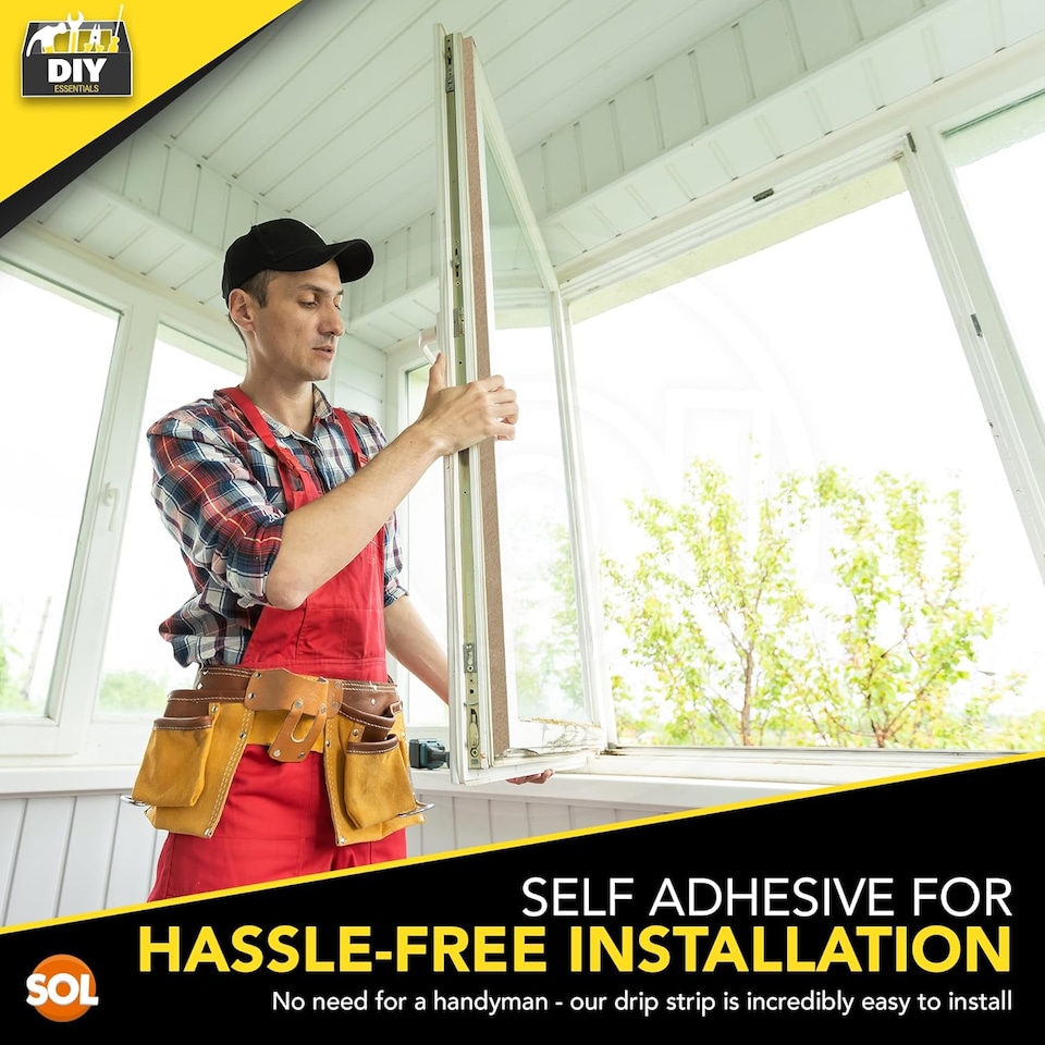 image 1 of 4pk Condensation Drip Strips 2m x 15mm – Absorbent Tape for Window Condensation & Moisture Control, Window Seal Strips