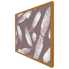 Imprints bird feathers (Picutre Frame) Brown | Oak | M
