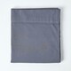 image 2 of Homescapes Dark Grey Linen Flat Sheet, Super King Grey | Super King
