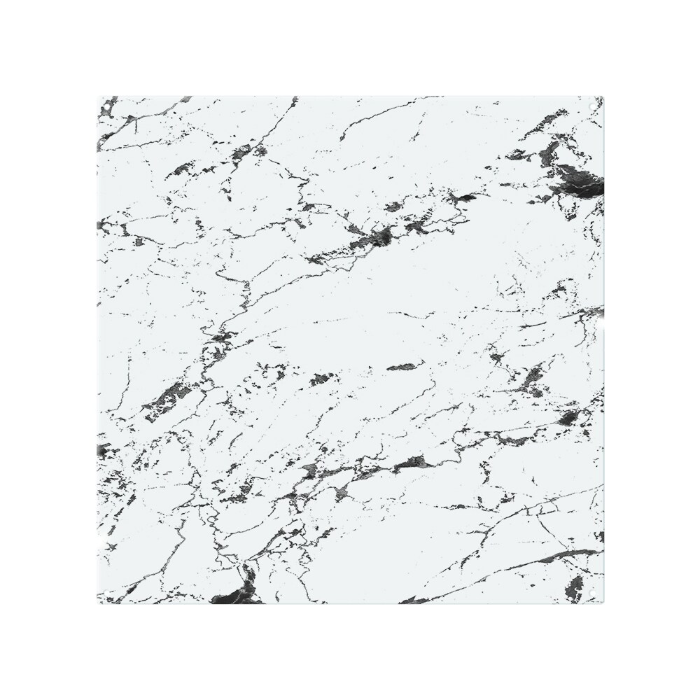 Thin Black Marble Splash Back White