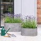 image 7 of Outdoor Galvanised Rope Handle Trough Set of Two