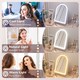 image 4 of HOMCOM LED Vanity Mirror with Lights, 43  59cm Lighted Makeup Mirror with 3 Colour, 360 Degree Rotation, Touch Screen, for Bedroom and Dressing Room, White