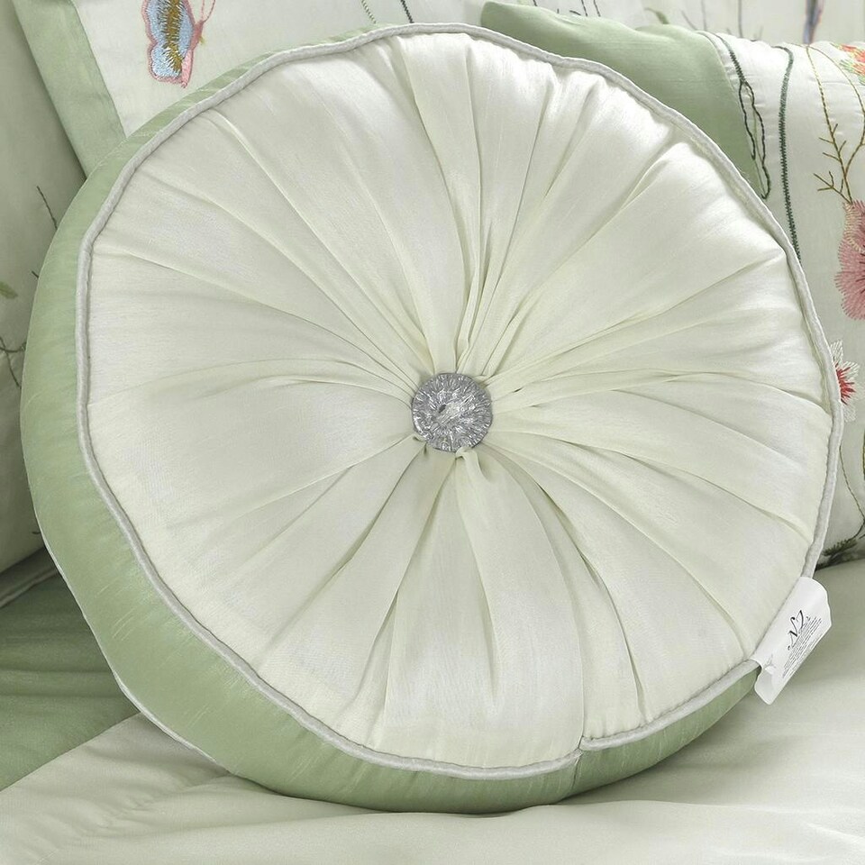 image 1 of Kampala Hill Arabella Duvet Cover Set Green Green | Super King