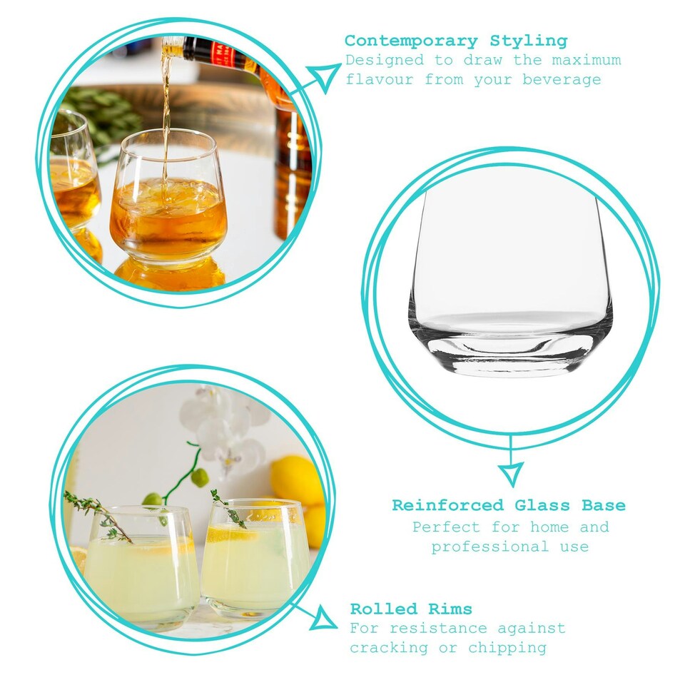 image 1 of Argon Tableware Tallo Whisky Glasses - 345ml - Pack of 24 Clear