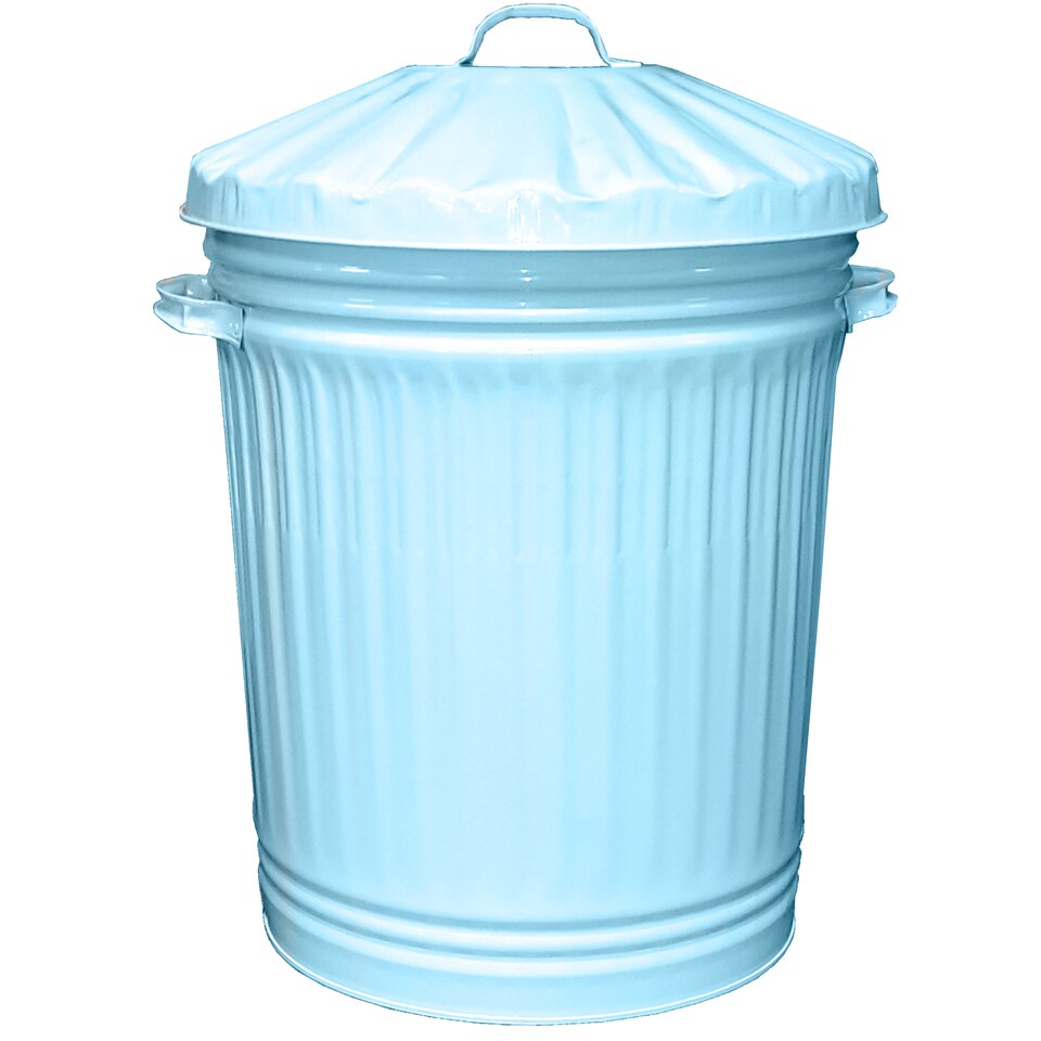 image 1 of 90L Retro Style Metal Dustbin Suitable for Indoor or Outdoor - Classic Bin Steel Dustbin for Animal Feed, General Waste, Storage - 90 Litre