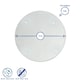 image 3 of Harbour Housewares Round Clear Glass Coasters - 10cm - 6pc Set - Heatproof, Modern Design