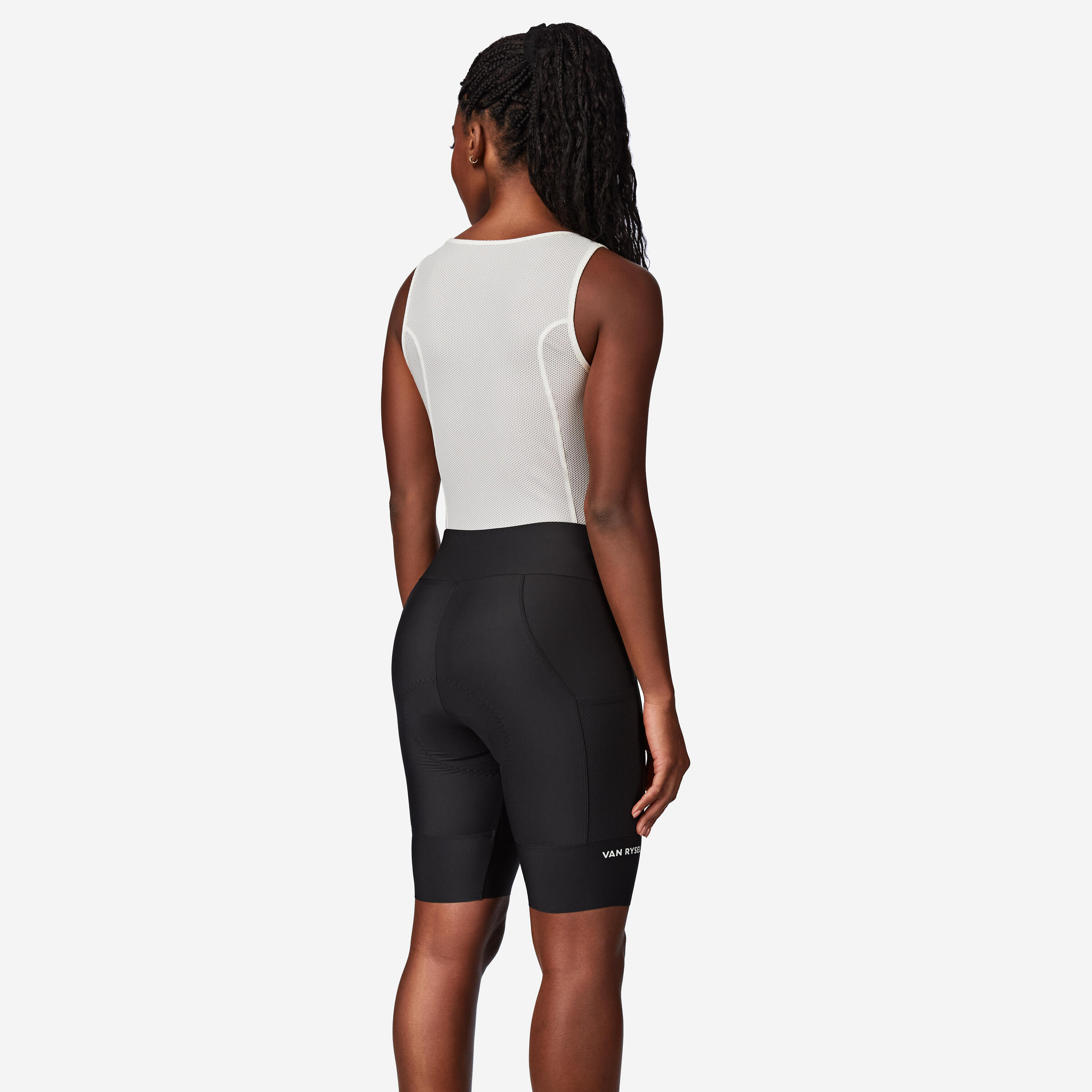 Decathlon Women s Bibless Endurance Road Cycling Shorts EDR Black Decathlon Women s Bibless Endurance Road Cycling Shorts EDR Black