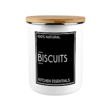 Black Minimalist Extra Large Biscuit Tin