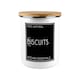 image 1 of Black Minimalist Extra Large Biscuit Tin