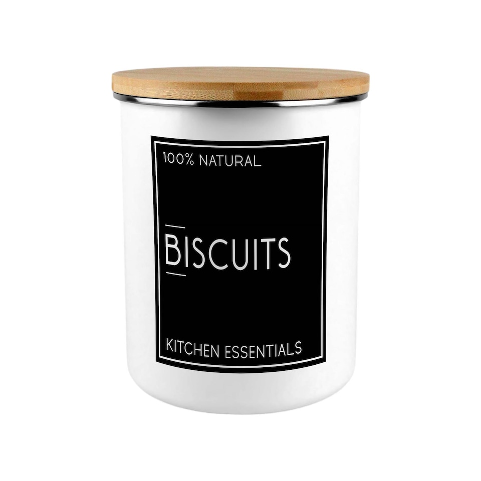 image 1 of Black Minimalist Extra Large Biscuit Tin
