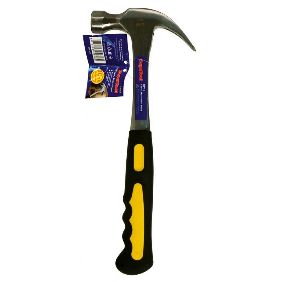 SupaTool Claw Hammer | Black | Black/Yellow | One Size | 1