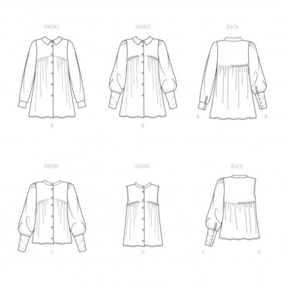 image 1 of Simplicity 9467 Paper Sewing Pattern – Women’s Top, Size H5 (6–8–10–12–14), Intermediate