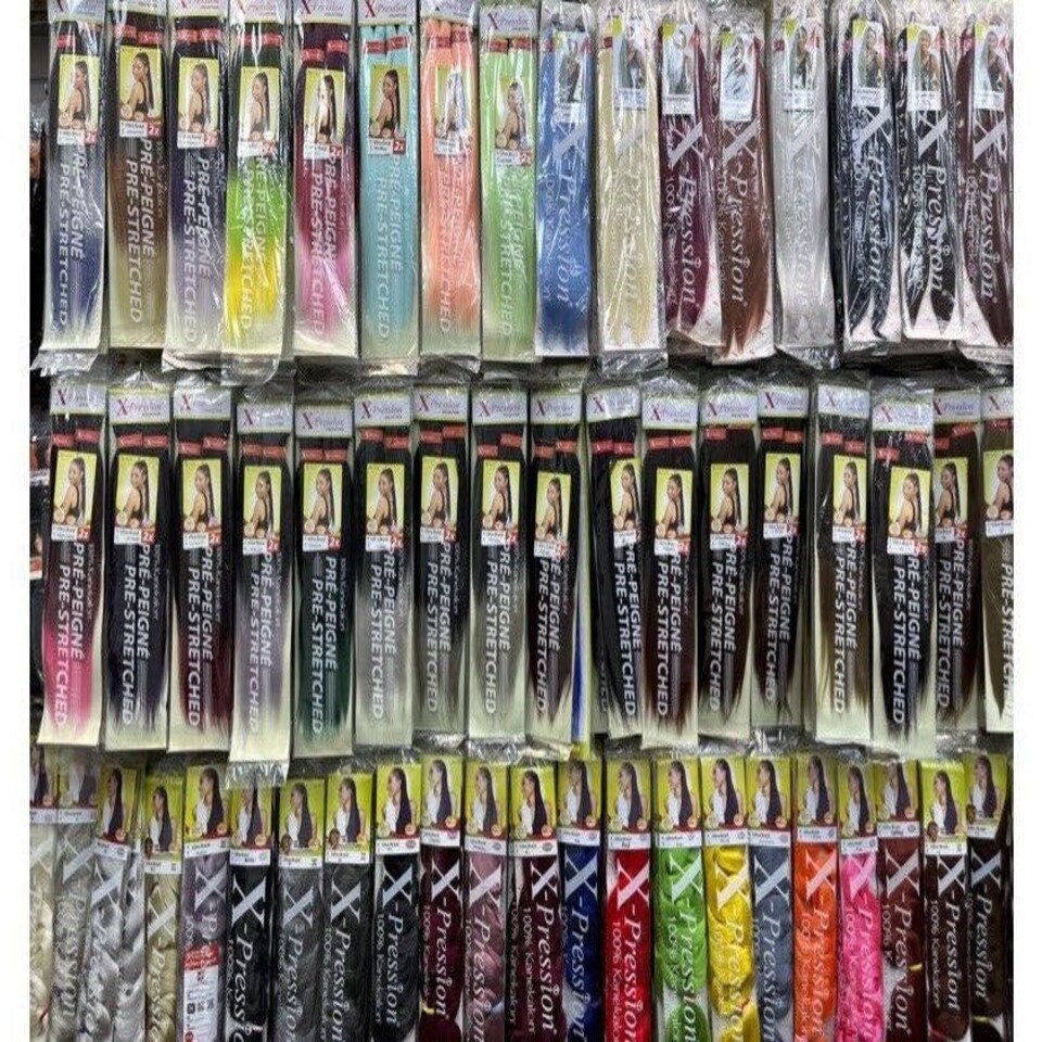 image 1 of X Pression Syn Ultra Braid X-PRESSION Ultra Hair Braid (Braiding) Extension (Choice of Colours) Multi | RED | One Size