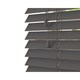 image 1 of 130cm Slate Smooth Finish Faux Wood Venetian Blinds with Strings  (120cm Drop) | Grey | Grey