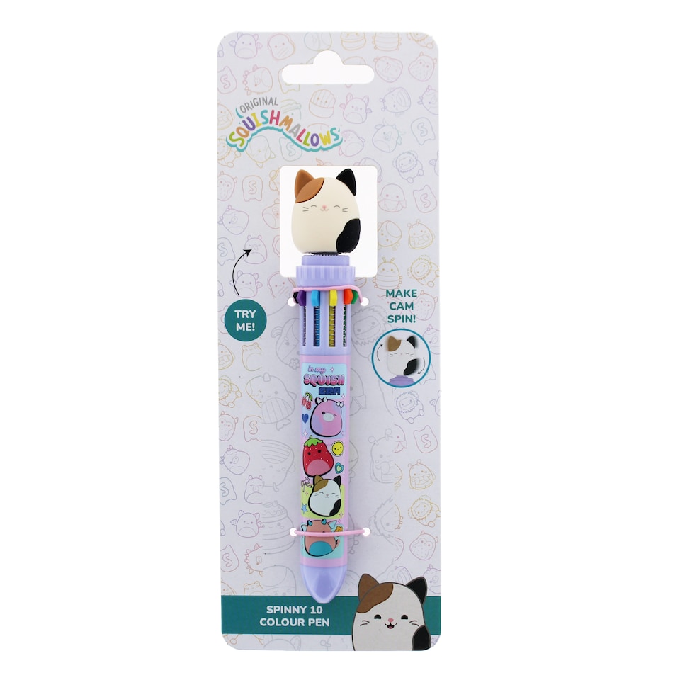 image 1 of Squishmallows Multi Colour Pens - Set of 2
