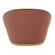 image 4 of Interiors by Premier Pink Velvet Base Chair with Golden Base, Complete Velvet Upholstery of Lounge Chair for Living Room