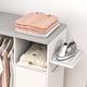 image 9 of HOMCOM Rolling Ironing Board Cabinet, Foldable Ironing Station with Storage
