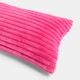 image 4 of OHS Ribbed Faux Fur Bolster Pillow Soft Maternity Support Cushion | Pink | One Size