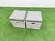 image 5 of Fimous Patio Outdoor Garden Furniture Sets with Black Glass Top Dining Table 3 Seater Sofa 2 Small Stool Light Grey
