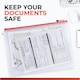 image 3 of Pack of 12 A4 Red Zip Strong Mesh Bags - Tough Waterproof Storage
