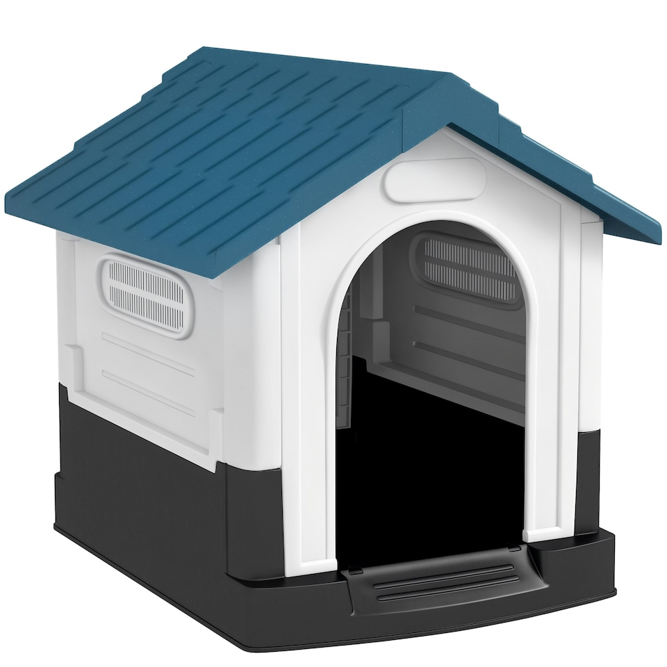 image 1 of PawHut Dog Kennel for Outside, for XS and S Dogs, 80 x 69 x 76cm, Blue