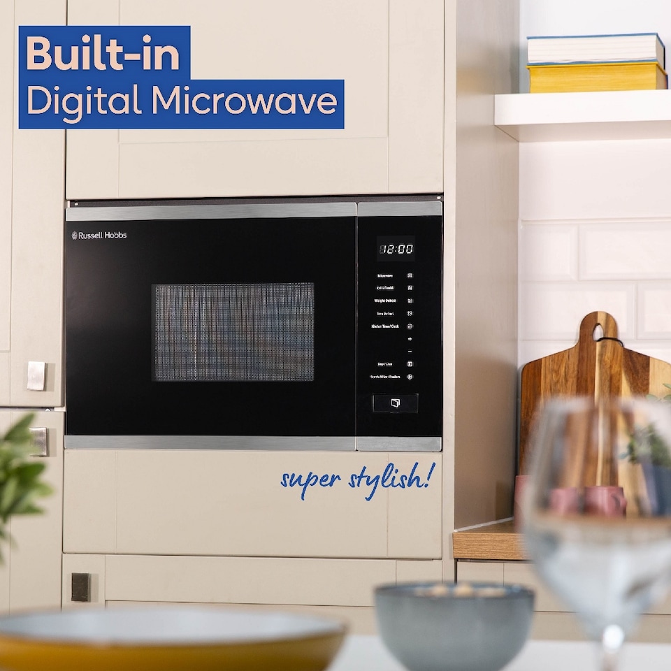 image 1 of Russell Hobbs RHBM2002SS Integrated Microwave 20L 800W Stainless Steel Defrost Function