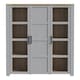 image 2 of Bohol 3 Door Large Display Cabinet in Riviera Oak/Grey Oak