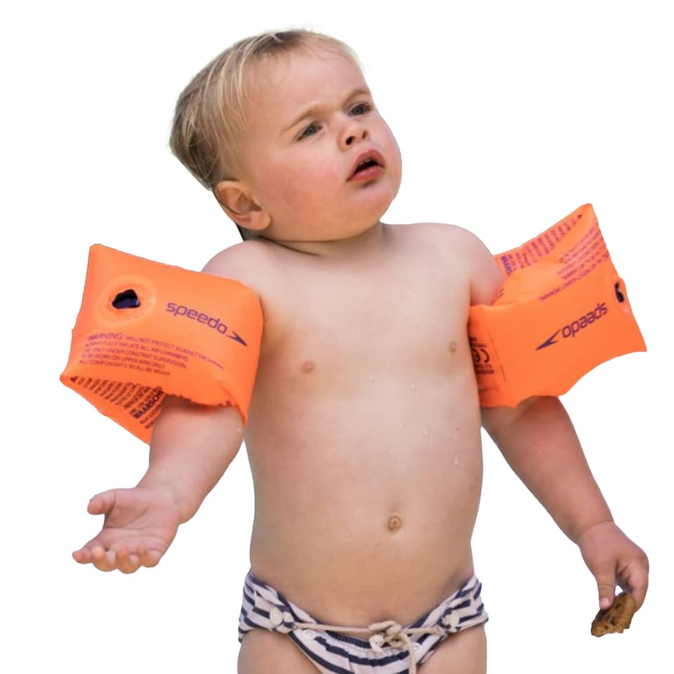 image 1 of Speedo Childrens/Kids Swimming Armbands - Orange - 2-6 Years