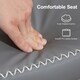 image 3 of HOMCOM Shoe Bench, PU Leather Shoe Storage Bench for Entryway, Grey Grey | Black