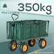image 4 of Outsunny Heavy Duty Garden Cart Truck Trolley Wheelbarrow Trailer