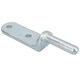 image 4 of 12.5mm Bolt On Gudgeon Tailboard Hinge Pin for Trucks Trailers Zinc Plated 3pc Silver