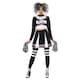 image 1 of Fever Womens/Ladies Gothic Cheerleader Costume - Black/White - S | Multi | S