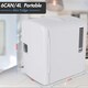 image 6 of Small Mini Fridge With UV Light Disinfection - 4 Litre / 6 can – Perfect for Skincare, Cosmetics, Food or Drink - Bedroom, Car or Games Room - Cools & Warms White