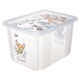 image 1 of Keeeper Bambi Turn Around Stackable Box with Lid 30 Litre Transparent