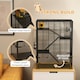 image 6 of PawHut 4-Tier Hamster Cage w/ Deep Tempered Glass Bottom, 60 x 40 x 80cm