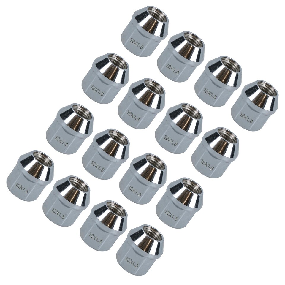 image 1 of Pack of 16 M12 x 1.5 Wheel Nuts Nut For Trailer Suspension Hubs Trailers