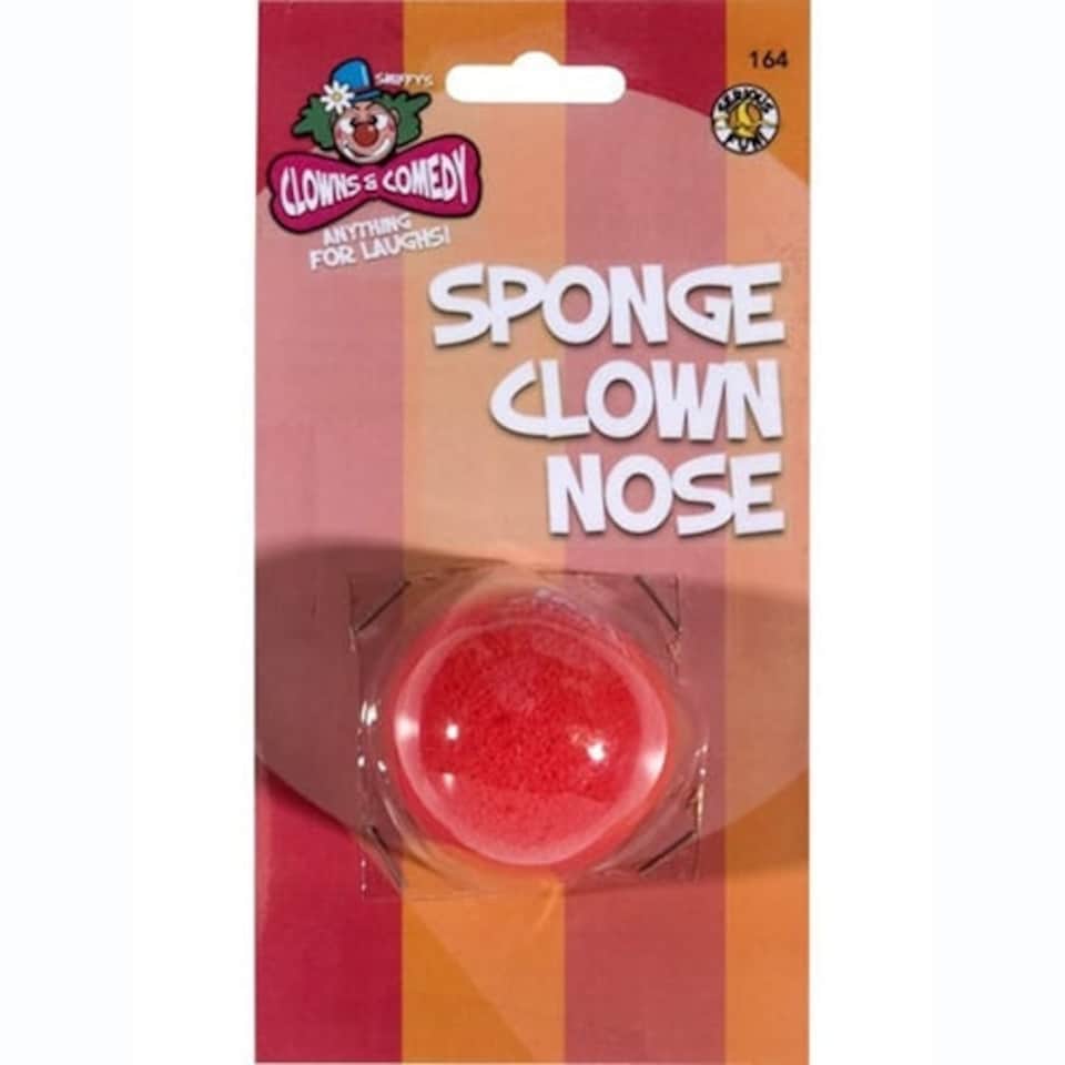 Red Sponge Clown Nose