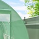 image 9 of Outsunny 3.5 x 2m Walk-In Polytunnel Greenhouse with Roll Up Door Windows Green