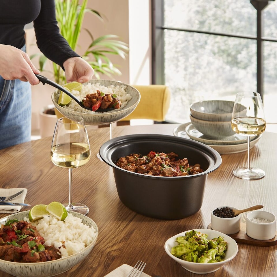 image 1 of Morphy Richards Accents Sear & Stew 3.5L Slow Cooker Red