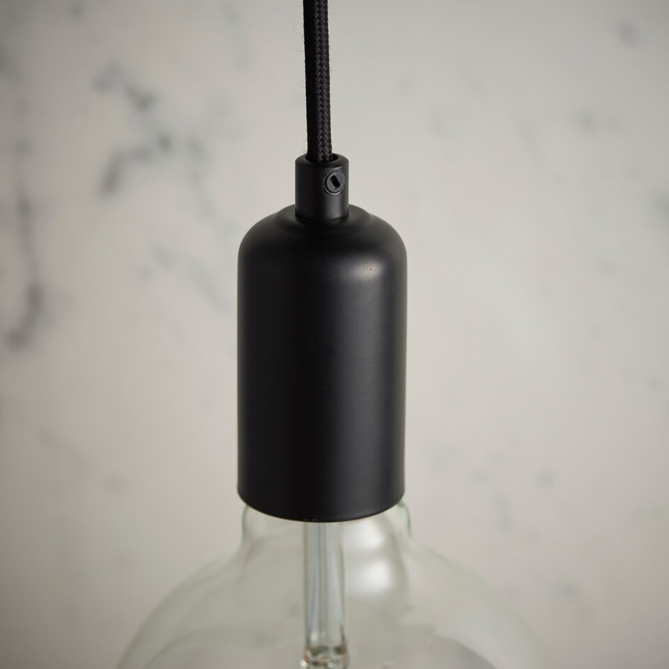 image 1 of Studio 1 Light Pendant Matt Black Paint, E27