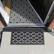 image 4 of JVL Elipses Eyes Heavy Duty Rubber Doormat 40x70cm, Black, Set of 2