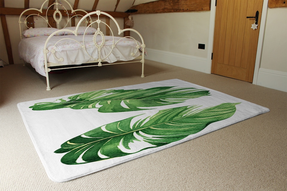 image 1 of Twin Botanical Leaves Designer Rug | Multi